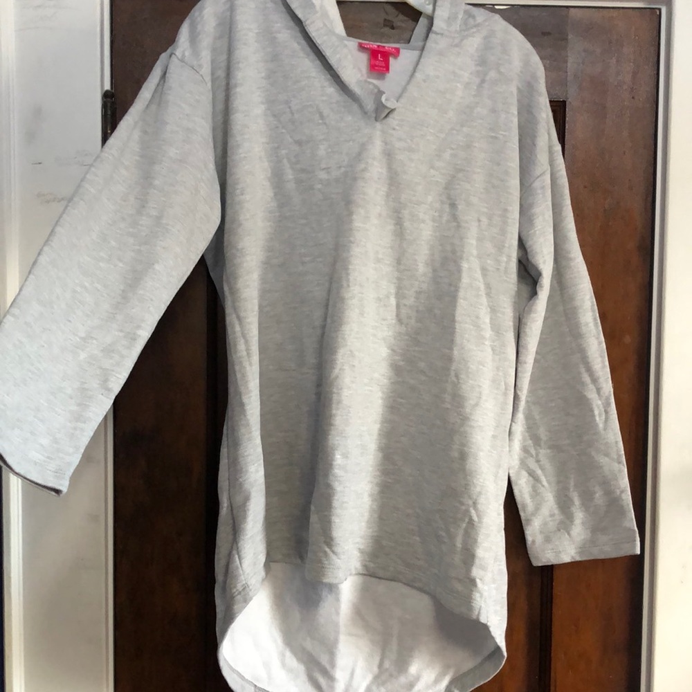 Gray Fleece Hoodie